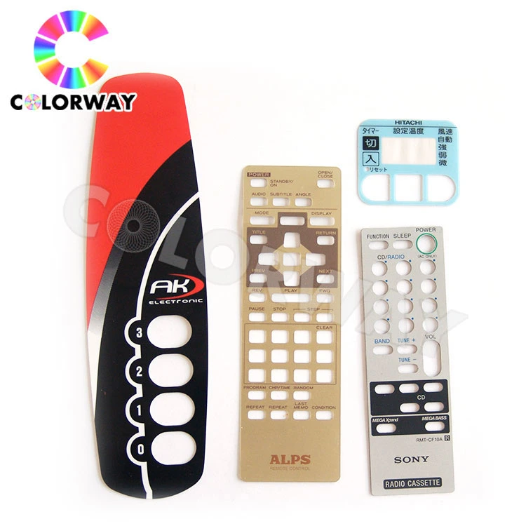 Glossy Transparent Matte Frosty Finish Custom Design Silk Screen Printed Membrane Keypad with LCD Window