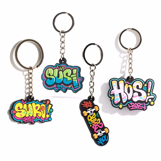 Custom 3D PVC Rubber Keychain for Promotional Gifts