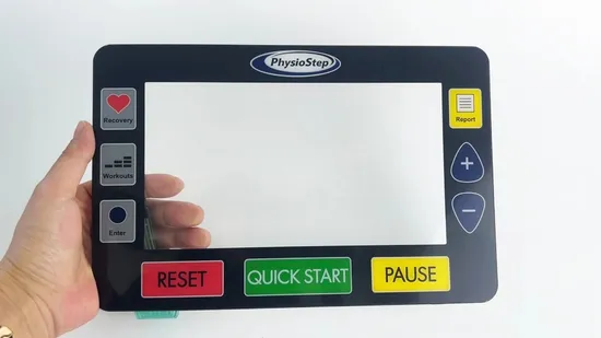 Interruptor de membrana Painel de controle Painel de toque capacitivo Impressão de tela Sobreposição gráfica